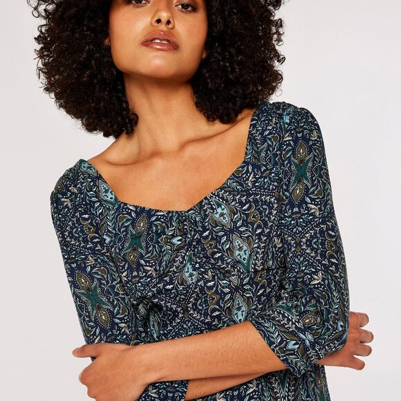 Paisley midi dress NWT - Picture 6 of 13